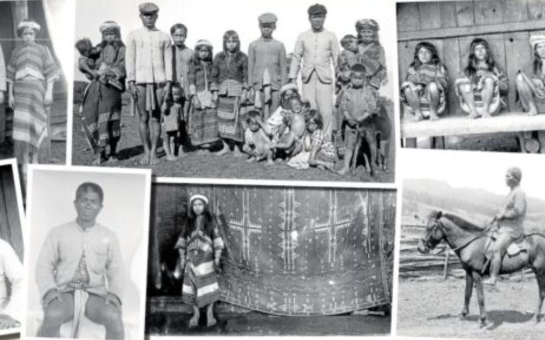 A collage of old photographs from the Philippines.